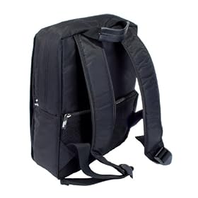 DURAGADGET Black Water resistant laptop / notebook / netbook / UMPC Rucksack / backpack / carry case / bag for r Samsung NP-NC10-KB02UK-L