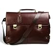 BGSD Cambridge Flap Business Leather Brief Bag