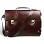BGSD Cambridge Flap Business Leather Brief Bag