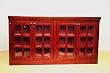 Dollhouse Miniature Upper Kitchen Wall Cabinet In Mahogany