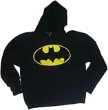 Batman Classic Logo Hoodie Sweatshirt, Large