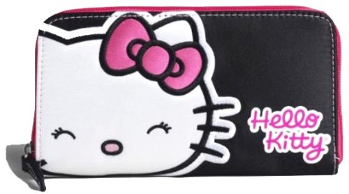 Hello Kitty Wallet Satin finish Black