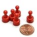 Red CMS NeoPin® 24-Count Magnetic Push Pins - Can Hold up to 16 Pages of 20 lb Papers