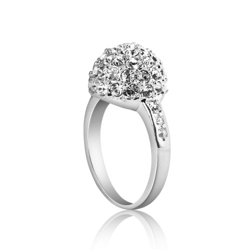 Fashion Plaza Spark Ring with Cubic Zircon Element R50