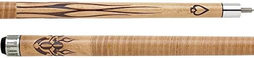 Pool Cue in Brown Stained Maple Weight: 18 oz.