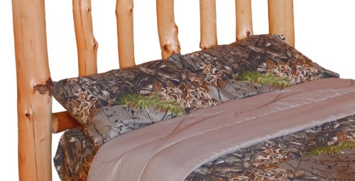 THE WOODS Camo Premium Microfiber Pillowcase 2-Pack (Natural, King)