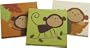 Carter's Monkey Bars 3 Piece Canvas Wall Art, Chocolate, 12 X 12"