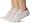 Izod Women's Pull Tab With Cool Max 3 Pair Pack Sock, White/Bright Accent, One Size (9-11)