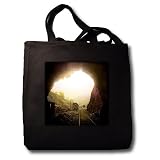 Scenes from the Past Magic Lantern Slide - Hoosac Railroad Tunnel Massachusetts - Tote Bags