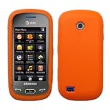 Orange Silicone Skin / Case / Cover for Samsung Eternity II / SGH-A597