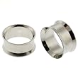 Stainless Steel Double Flare Plug with Lip - 20mm - Sold as a Pair