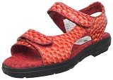 Golfstream Women's Exotic Two Strap Golf Shoe,Ruby Red,8 M US