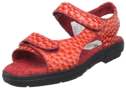 Golfstream Women's Exotic Two Strap Golf Shoe,Ruby Red,8 M US