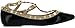 Wild Diva Women's Fashion Pippa Studs Pointy T Bar Flats Shoes