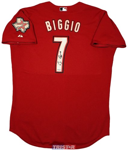 Craig Biggio Autograped Houston Astros Authentic Brick Jersey