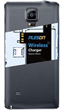 PLESON® Super slim 0.6mm high efficiency SAMSUNG GALAXY Note 4 wireless receiver Note 4 Qi receiver (Note 4)