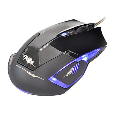 E-3LUE Ergonomic High-Precision 4-Mode DPI Shift LED USB 2.0 Gaming Mouse White
