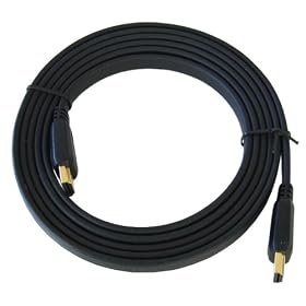 5m Flat HDMI Cable - Premium Quality / 24k Gold Plated / 1080p / v1.3 (the latest) / Audio / Video / Lead / Shielded