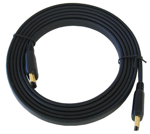 5m Flat HDMI Cable - Premium Quality / 24k Gold Plated / 1080p / v1.3 (the latest) / Audio / Video / Lead / Shielded