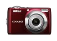 Nikon Coolpix L22 12.1MP Digital Camera with 3.6x Optical Zoom and 3.0-Inch LCD (Red-primary)