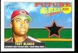 2005 Bowman Heritage Future Greatness Game Jersey Tony Blanco Cincinnati Reds Baseball Card - Mint Condition - Shipped In Protective ScrewDown Case!