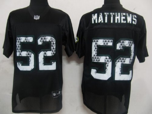 Clay Matthews Green Bay Packers Black United Sideline Stitched Premier Jersey Size 52 XL