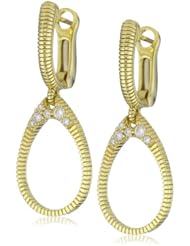 Judith Ripka "Lasso" Small Open Tear Drop Earrings