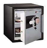 Fire-Safe 1.2 Cu. Ft. Capacity Electronic Safe, Black/Gunmetal Gray