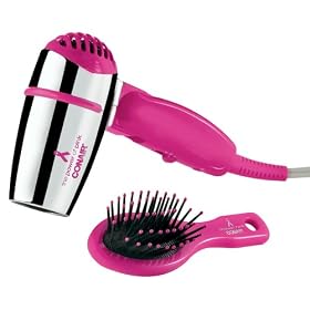 Click here to buy Conair Breast Cancer Awareness Mini Metal Pro Dryer and Mini Brush - Pink by Conair.