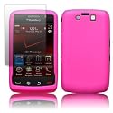 BLACKBERRY STORM2 9550 9520 PINK SKIN CASE AND SCREEN PROTECTOR BY CELLAPOD MOBILE PHONE CASES