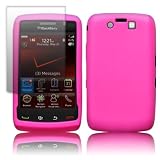 BLACKBERRY STORM2 9550 9520 PINK SKIN CASE AND SCREEN PROTECTOR BY CELLAPOD MOBILE PHONE CASES