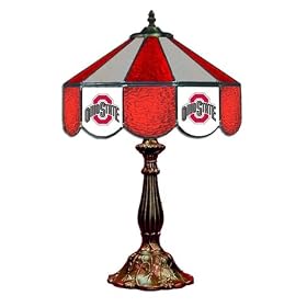 Stained Galss Table Lamp 14 Ohio State University Buckeyes