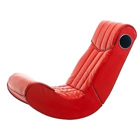 Music Rock - Ameublement & D�coration - Fauteuil Music Rock Rocker avec Basses - Rouge (Import Allemagne)