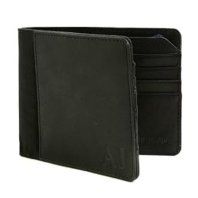 Buy Armani Jeans leather canvas wallet AJM4000 by Armani