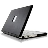 Case-Mate 17 Signature Suit MacBook Laptop Carrying Case in Italian Leather over Hard Shell, Phantom Black (44885)