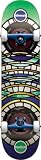 Almost Stainglass Impact Mullen Full Complete Skateboard (Multi, 7.5-Inch)