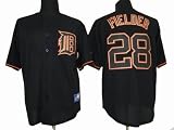 New Prince Fielder Jersey: Detroit Tigers #28 Black Authentic Majestic Cool Base On-Field Jersey Size 50 (Large)