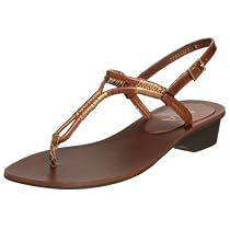 MIA Women's Mykonos Flat Sandal,Tan,8.5 M US