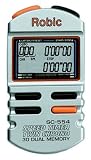 Longacre Robic Stopwatch SC-554 Average MPH, 999 Lap, 8 Lap Memory