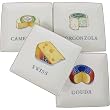 Cheese Plates, Cheese Theme, Boxed Set of 4