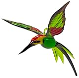 Green Czech Glass Bird