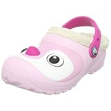 Crocs Penguin Lined Clog (Toddler/Little Kid),Bubblegum,10-11 M US Toddler
