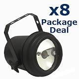 8x PAR36 PINSPOT Light PAR 36 CAN pin spot 4515 bulb