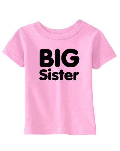 BIG SISTER on Infant & Toddler Cotton T-Shirt (in 21 colors)