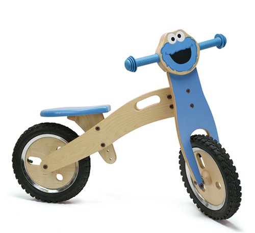 Childrens Toyshop  Toys : TeachMe Cookie Monster Wooden Trainer Bike