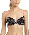 Betsey Johnson Women's Stretch Mesh Lightly Lined Balconette, Betsey Cheetah Natural, 32B