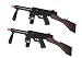 Dual Toy Gangster Style Tommy Sub Machine Guns