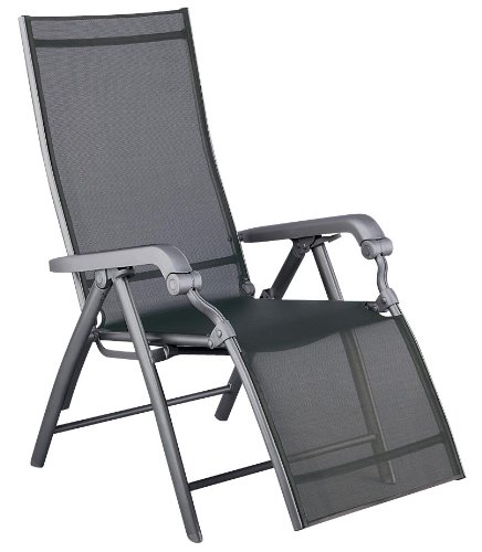 Kettler Accessoires 01595-000 Lucca Relaxliege 100 x 67 x 117 cm, eisengrau / anthrazit Kettler Accessoires 01595-000 Lucca Relaxliege 100 x 67 x 117 cm, eisengrau / anthrazit