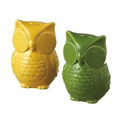 Citrus Owl Salt and Pepper Shakers