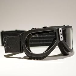 Uvex Grand Prix Glass Lens Motorcyle Goggle Clear